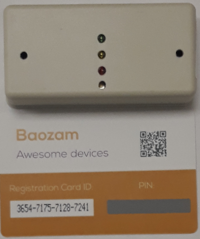 Fig. 3. Baozam device with card